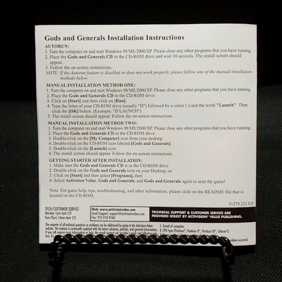 "Gods and Generals" PC Game by Activision (2003) - Picture 5 of 5